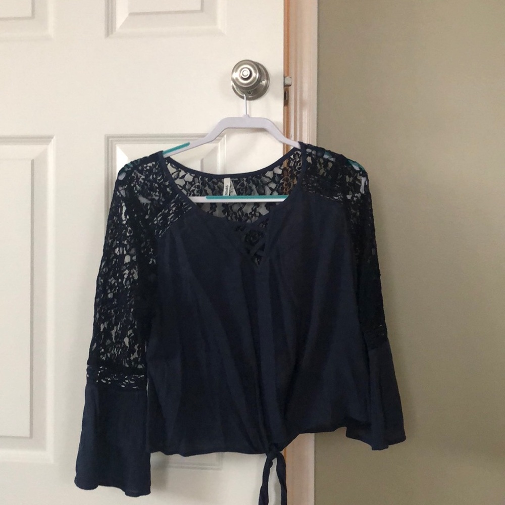 Navy blue blouse